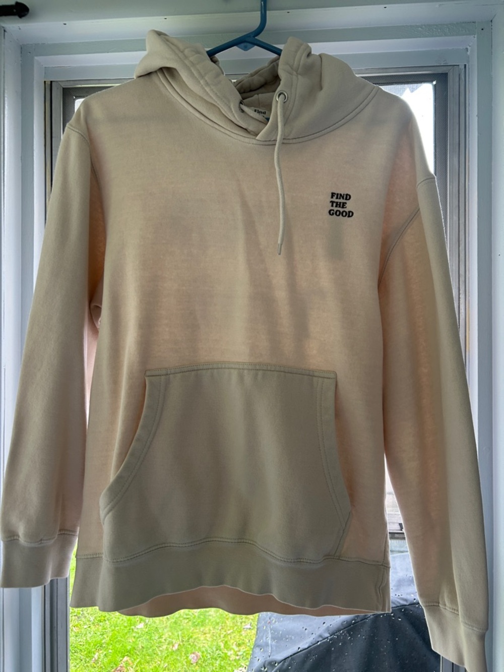 Find The Good Cream Pullover Hoodie for Men